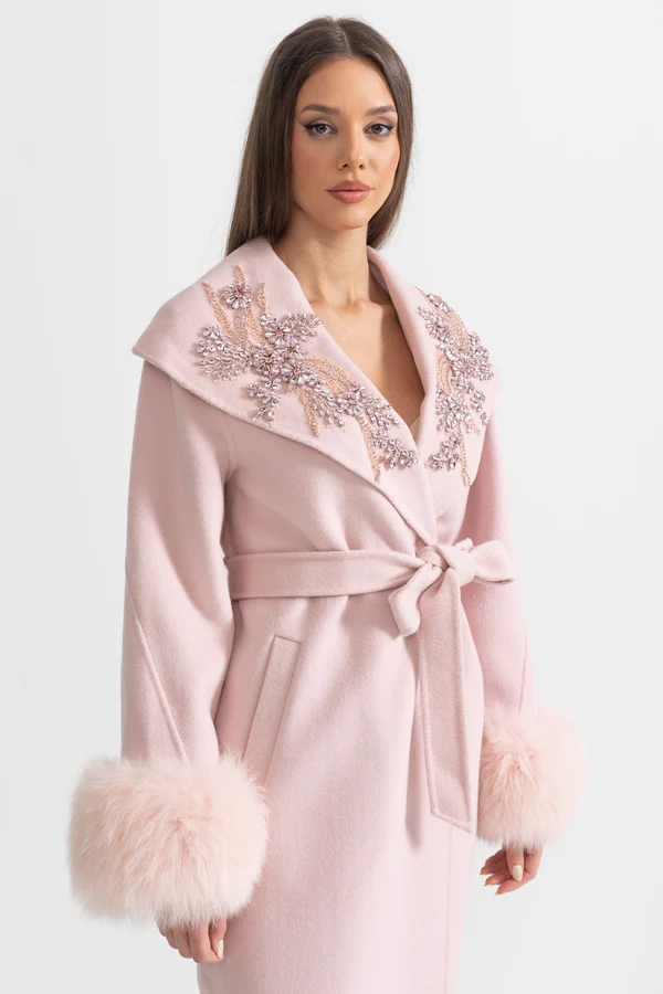 Elodie Embellished Cashmere Coat - Image 2