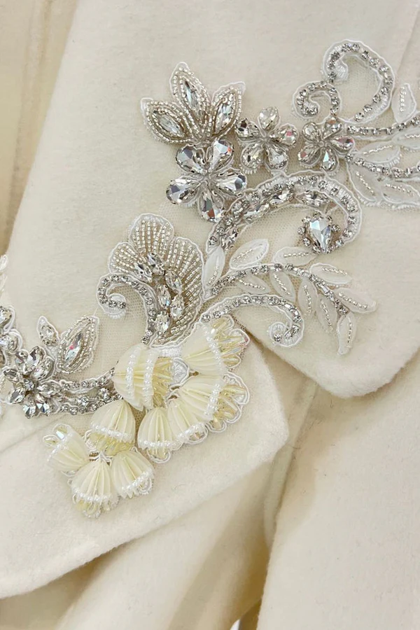 Elodie Embellished Cashmere Coat - Image 6