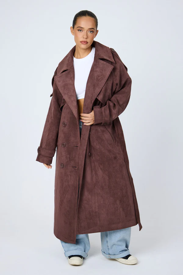 Eeden Suede Trench Coat - Image 5
