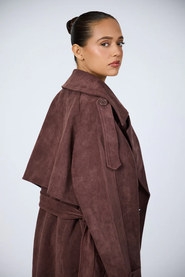 Eeden Suede Trench Coat - Image 4