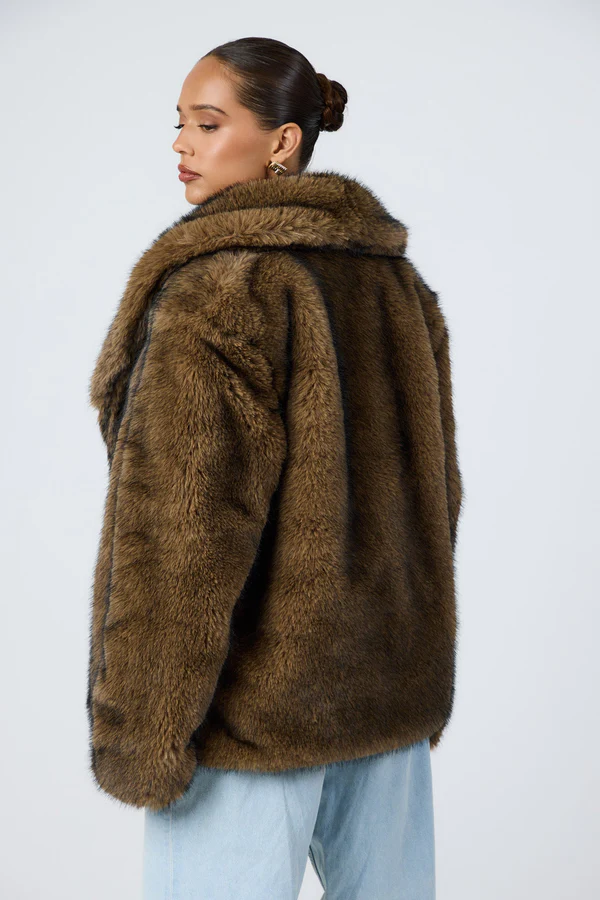 Joceline Faux Fur Coat - Image 5