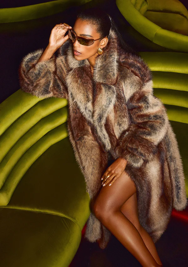 Valeria Long Fur Coat - Image 3