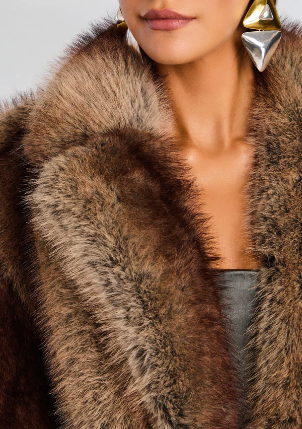 Valeria Long Fur Coat - Image 2