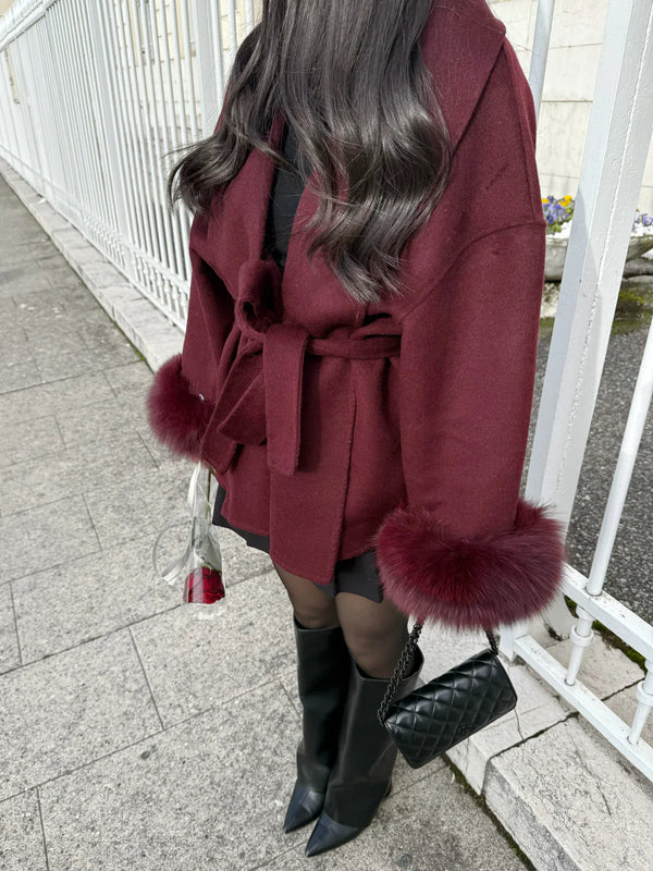 Elena Cuff Wrap Coat - Image 4