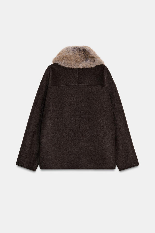 Kaia Wool Fur Coat - Image 5