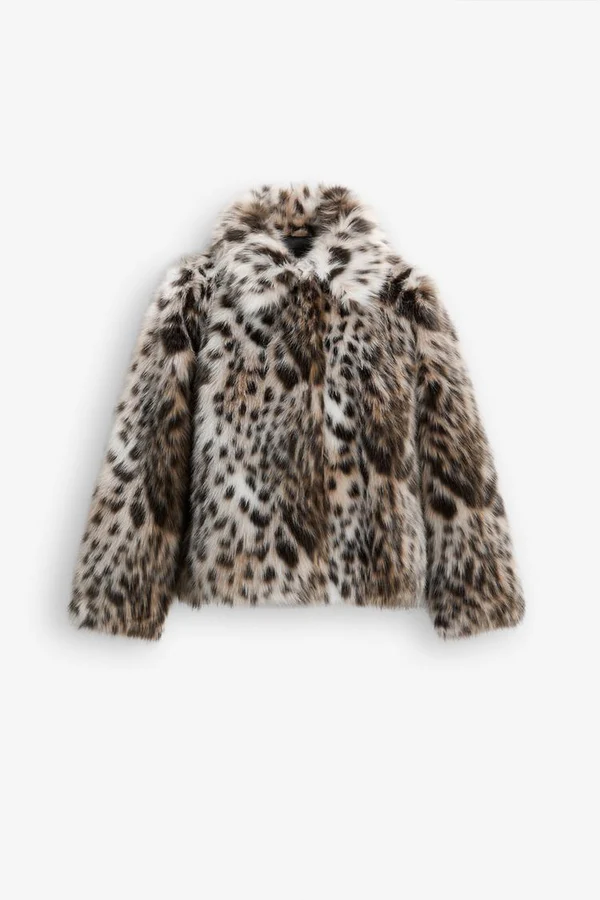 LEOPARD FAUX FUR JACKET - Image 2