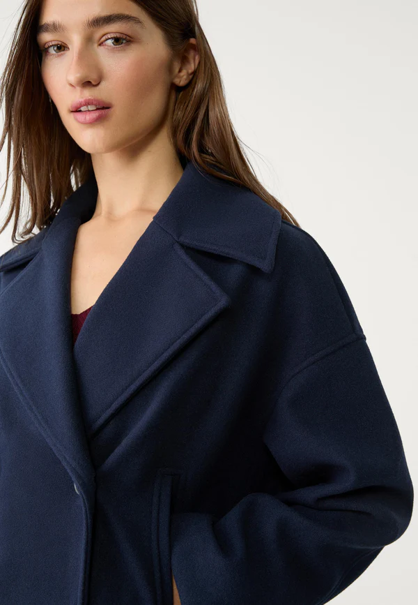 Ariana Cropped Wool Peacoat - Image 5