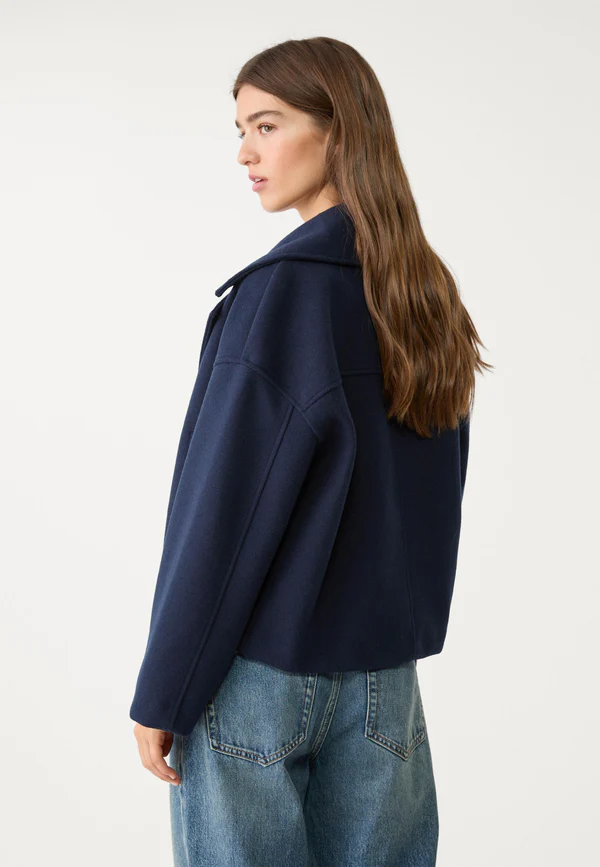Ariana Cropped Wool Peacoat - Image 6